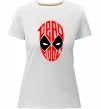 Жіноча преміум футболка Дедпул обличчя Білий фото