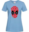 Жіноча футболка Дедпул обличчя Блакитний Жіноча футболка Дедпул обличчя Блакитний фото
