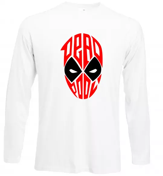 Лонгслив Дедпул обличчя Белый фото
