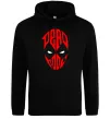 Женская толстовка (худи) Дедпул обличчя Черный фото