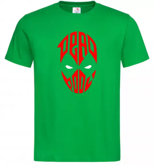 Мужская футболка Дедпул обличчя Зеленый фото