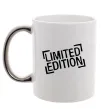 Чашка з кольоровою ручкою Limited edition Срібло фото