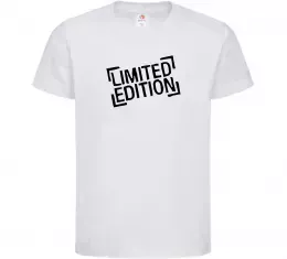 Детская футболка Limited edition Белый фото