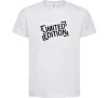 Дитяча футболка Limited edition Білий фото