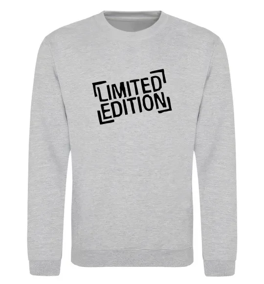 Свитшот Limited edition Серый меланж фото