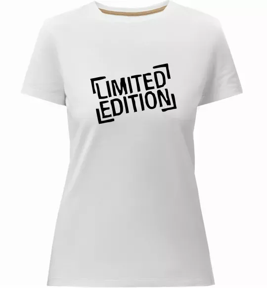 Жіноча преміум футболка Limited edition Білий фото
