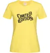 Жіноча футболка Limited edition Лимонний фото