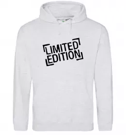 Мужская толстовка (худи) Limited edition Серый меланж фото
