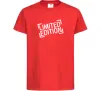 Дитяча футболка Limited edition Червоний фото