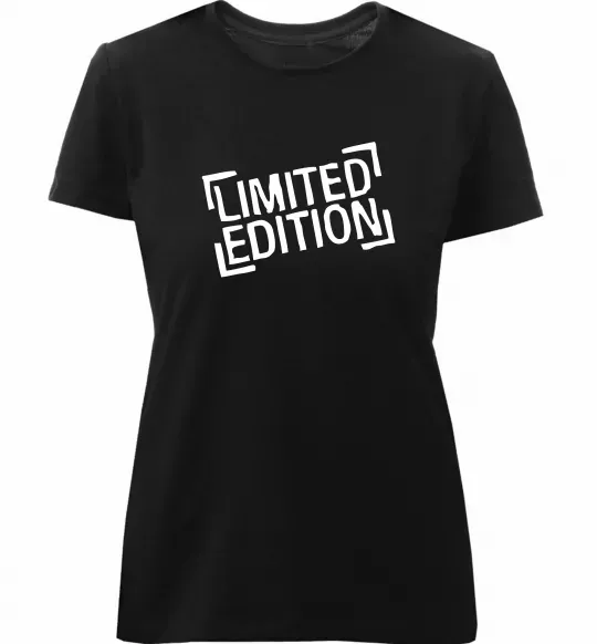 Жіноча преміум футболка Limited edition Чорний фото