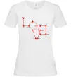 Женская футболка Love крапки Белый Женская футболка Love крапки Белый фото