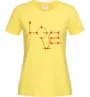 Женская футболка Love крапки Лимонный Женская футболка Love крапки Лимонный фото