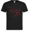 Мужская футболка Love крапки Черный Мужская футболка Love крапки Черный фото
