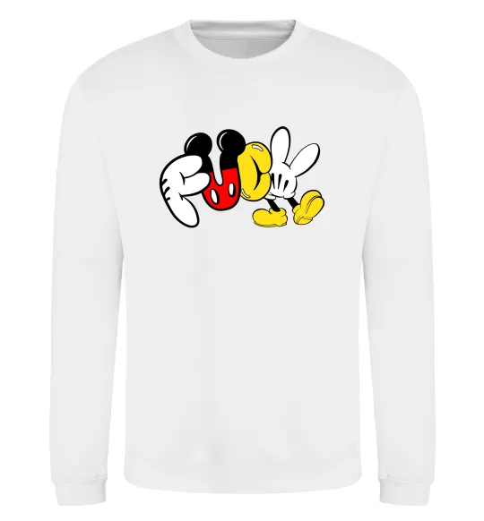 Світшот Mickey Fuck Білий фото