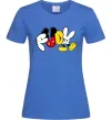 Жіноча футболка Mickey Fuck Яскраво-синій Жіноча футболка Mickey Fuck Яскраво-синій фото