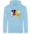 Чоловіча толстовка (худі) Mickey Fuck Блакитний фото