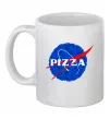 Чашка керамічна Pizza Nasa Білий фото