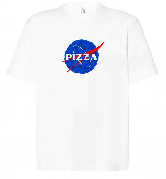 Футболка Оверсайз Pizza Nasa Белый фото