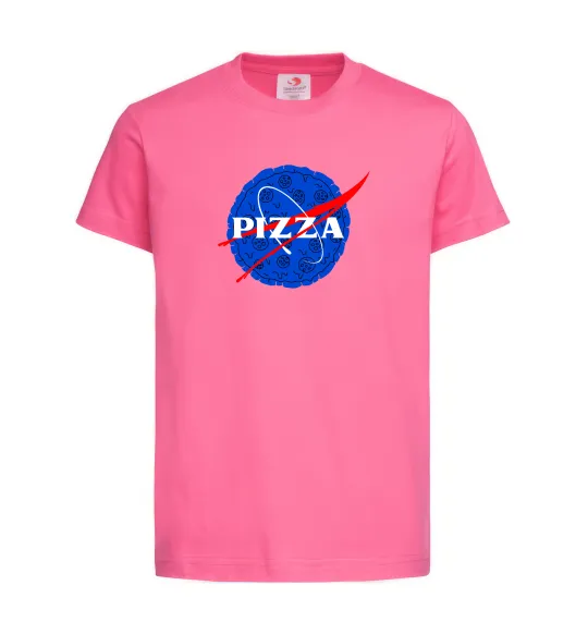 Детская футболка Pizza Nasa Ярко-розовый фото