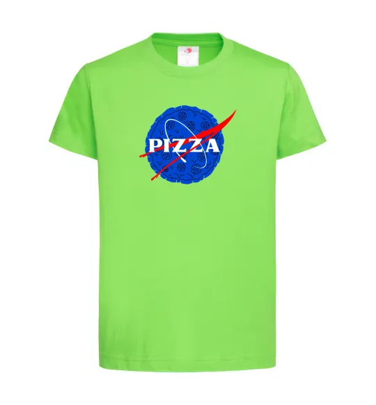 Детская футболка Pizza Nasa Лаймовый фото
