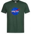 Мужская футболка Pizza Nasa Темно-зеленый фото