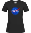 Жіноча футболка Pizza Nasa Чорний фото