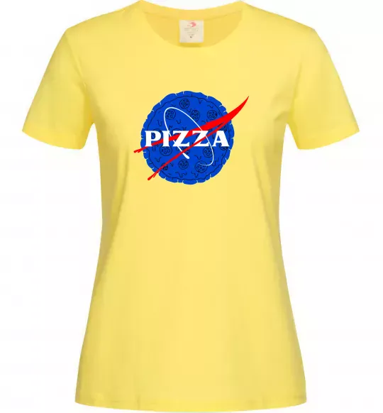 Жіноча футболка Pizza Nasa Лимонний фото