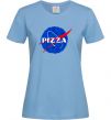 Женская футболка Pizza Nasa Голубой фото