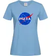Жіноча футболка Pizza Nasa Блакитний фото