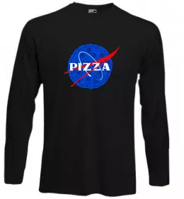 Лонгслів Pizza Nasa Чорний фото