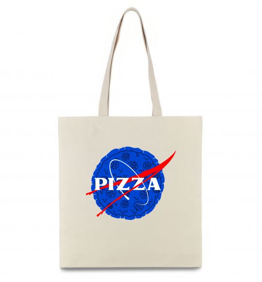 Еко-сумка Pizza Nasa Бежевий фото