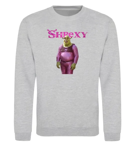 Свитшот Shrexy Серый меланж фото