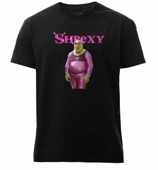 Мужская премиум футболка Shrexy Черный фото