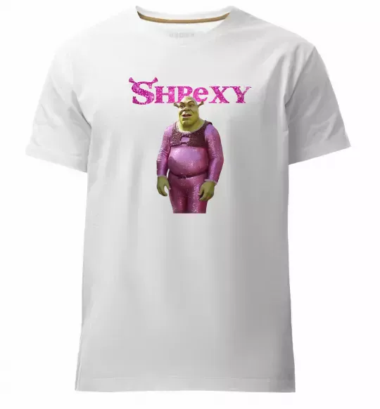 Мужская премиум футболка Shrexy Белый фото