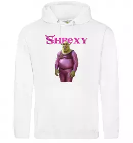 Женская толстовка (худи) Shrexy Белый фото