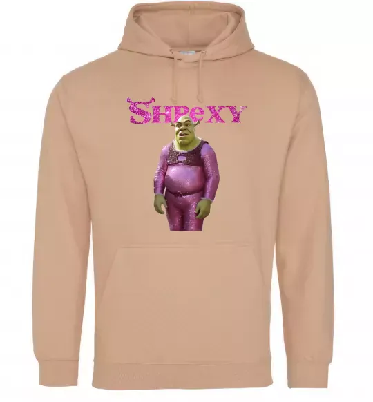 Женская толстовка (худи) Shrexy Песочный фото