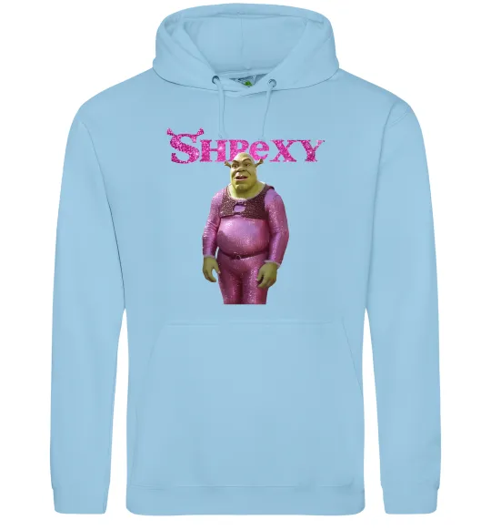 Женская толстовка (худи) Shrexy Голубой фото