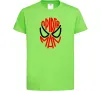 Детская футболка Spider man обличчя Лаймовый фото