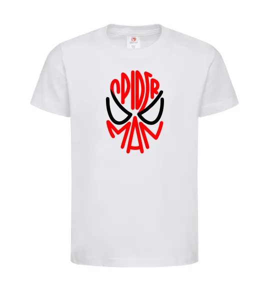 Дитяча футболка Spider man обличчя Білий фото