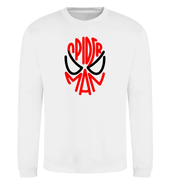 Свитшот Spider man обличчя Белый фото