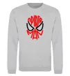 Свитшот Spider man обличчя Серый меланж фото