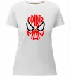 Жіноча преміум футболка Spider man обличчя Білий фото