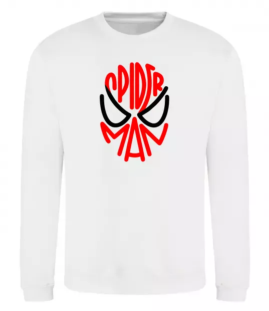 Світшот Spider man обличчя Білий фото
