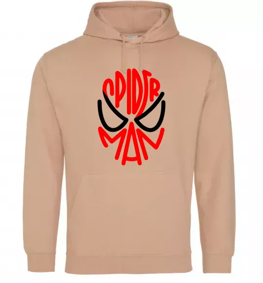 Чоловіча толстовка (худі) Spider man обличчя Пісочний фото
