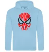 Чоловіча толстовка (худі) Spider man обличчя Блакитний фото