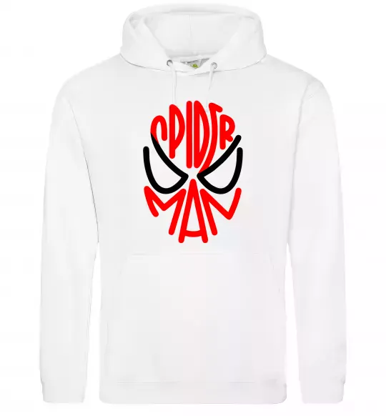 Жіноча толстовка (худі) Spider man обличчя Білий фото