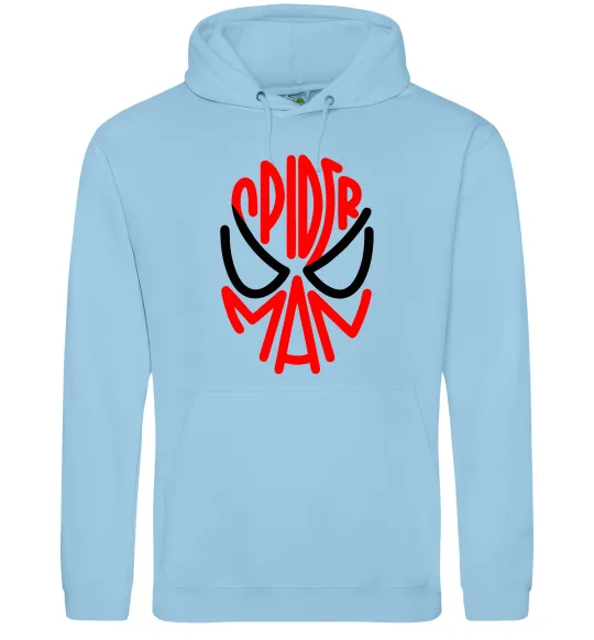 Жіноча толстовка (худі) Spider man обличчя Блакитний фото