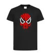 Дитяча футболка Spider man обличчя Чорний фото