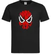 Чоловіча футболка Spider man обличчя Чорний фото
