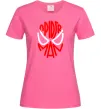 Жіноча футболка Spider man обличчя Яскраво-рожевий фото